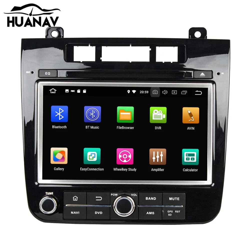 Cheap HUANVA Androi 8.0 DVD Player GPS navigation For VW Volkswagen TOUAREG 2010+  multimedia player tape recorder 8-Core navi Audio 4