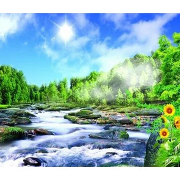 

Spring day scenic 5D DIY Diamond Painting Square Rhinestone home Decorative Painting Diamond Embroidery Mosaic Needlework Y817