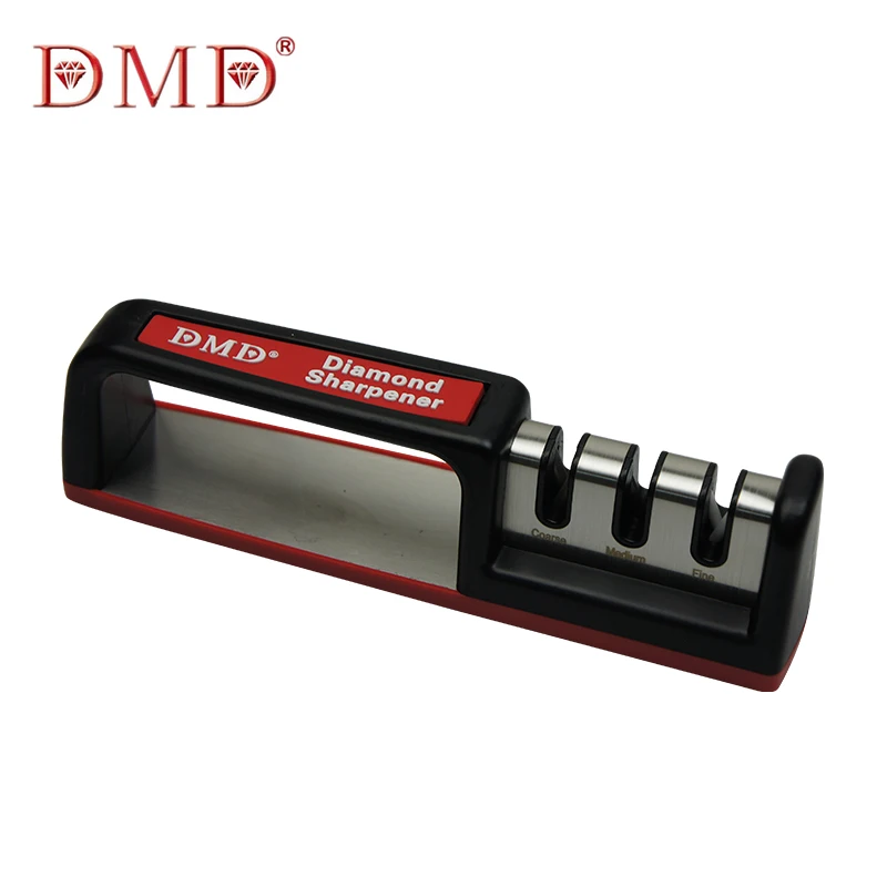 DMD three stage diamond carbide ceramic kitchen knife sharpener