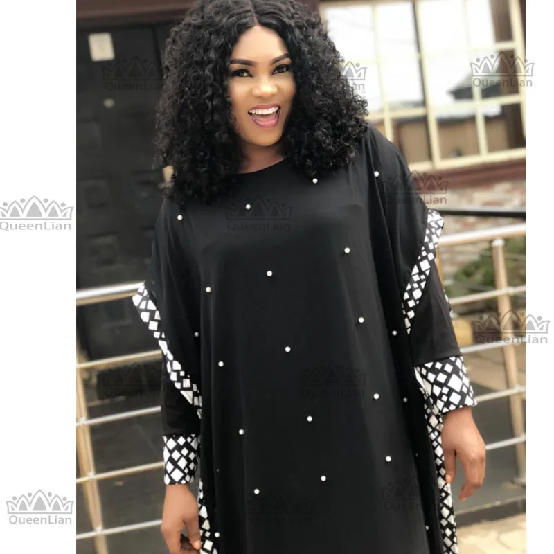 

2018 New African Design Bazin Long Sleeve Dashiki Dress For Lady CPDD#