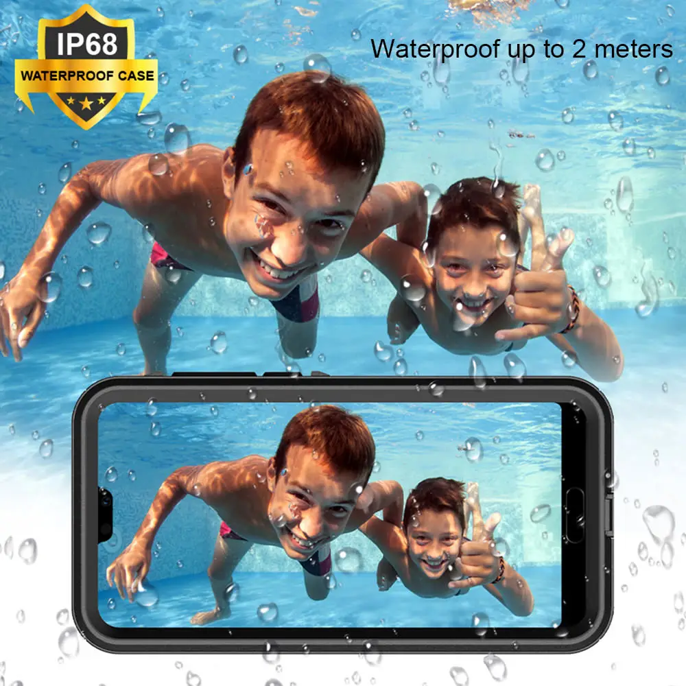 L-FADNUT Full Body Protection Waterproof Case For Huawei P30 Pro P20 Lite Mate 20 Screen Protector Shockproof Cover Capa Fundas | Мобильные