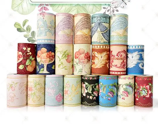 

Wallpaper self-adhesive wall decoration sweet waist line waterproof tile sticker kick line wallpaper 3d wall paste