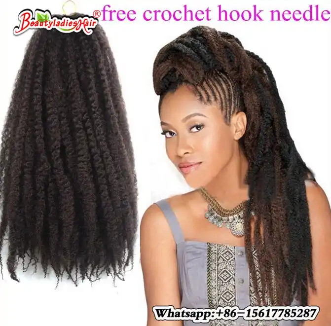 synthetic curly bulk braiding hair