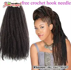 Новый афро странный поворот кос вьющиеся Freetress Синтетические волосы оптом расширения Marley коса синтетические бордовый плетение волос cosplays
