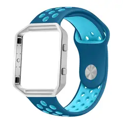 Хохлатая замена ремешок для Fitbit Blaze группы Спорт мягкого силикона для Fitbit Blaze Смарт-фитнес часы с рамкой