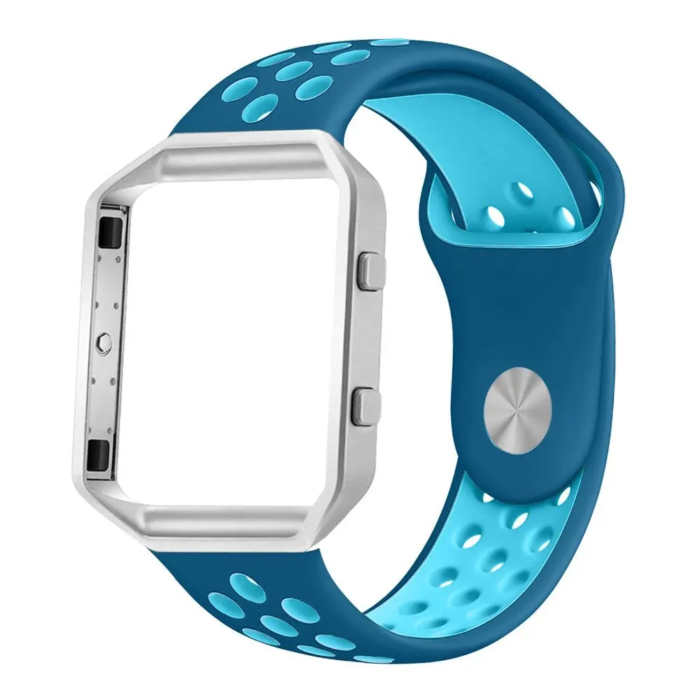 

CRESTED Replacement Watch Strap For Fitbit Blaze Bands Sport Soft Silicone For Fitbit Blaze Smart Fitness Watch With Frame