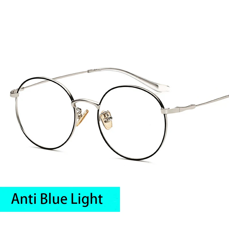 

Brand Anti Blue Light Glasses Women for the Computer Image Blue Ray Blocking Glasses Men Round Eye Protection Gaming Eyeglasses