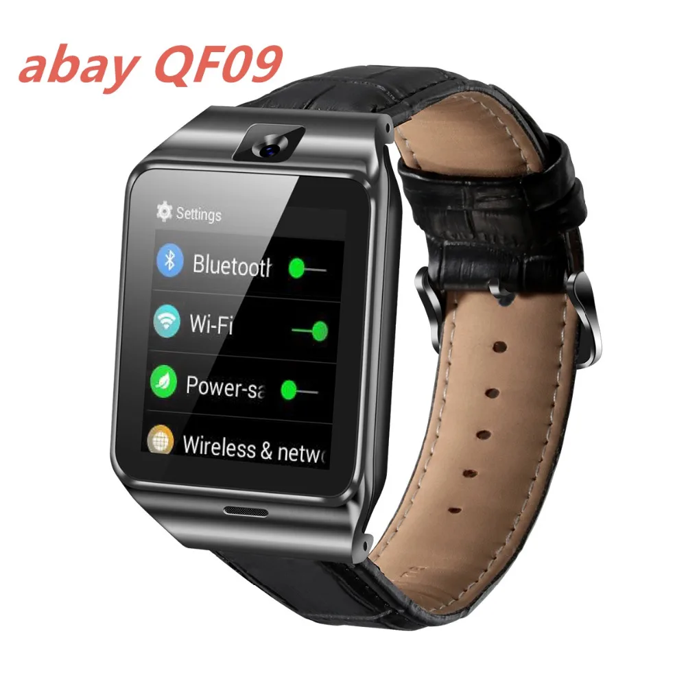 

Abay QF09 3G Smart Watch 1.54 Inch OLCD Screen Android 4.4 Bluetooth Support SIM / GPS / WIFI / 3G Call Smart Watch Android IOS