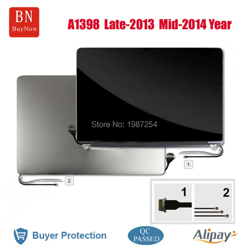 For Apple Mid 2013 Mid 2014 For MacBook Pro 15 A1398 Retina Full LCD Screen Assembly