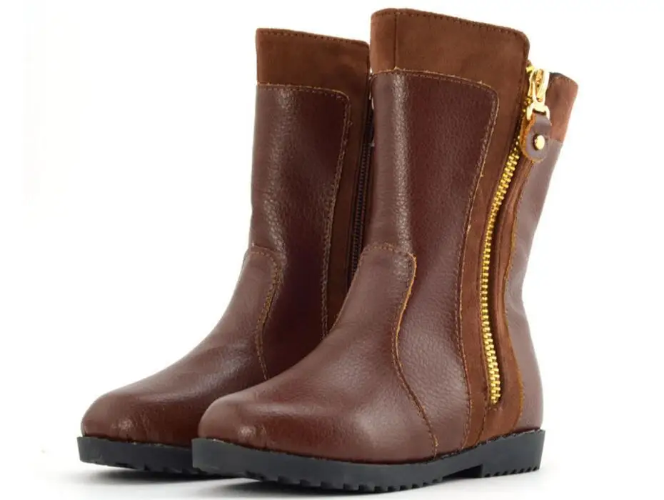 Girl knee high snow boots-17