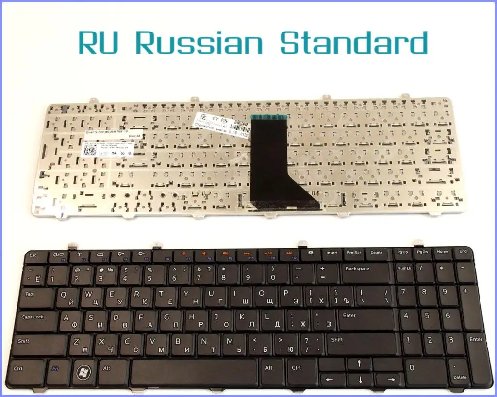 Русская версия клавиатуры для ноутбука Dell Inspiron 1564 XHKKF V110546AS1 NSK DROSQ P08F|keyboard printer|keyboard