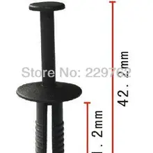 100 шт нейлон черный фиксатор Авто Крепеж пластиковый зажим пластиковые крепежные зажимы автомобиля Авто Крепеж заклепки