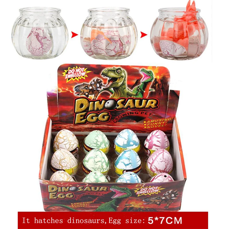 

Drop shipping 2019 hot sale new colored toys that grow in water funny gift surprise eggs biggist size hatchimals egg toys