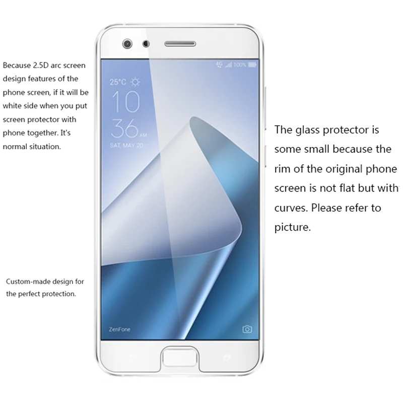 

2pcs for Tempered Glass Asus Zenfone 4 Pro ZS551KL Screen Protector Glass for Asus Zenfone 4 Pro ZS551KL Protective Film XnrapiD