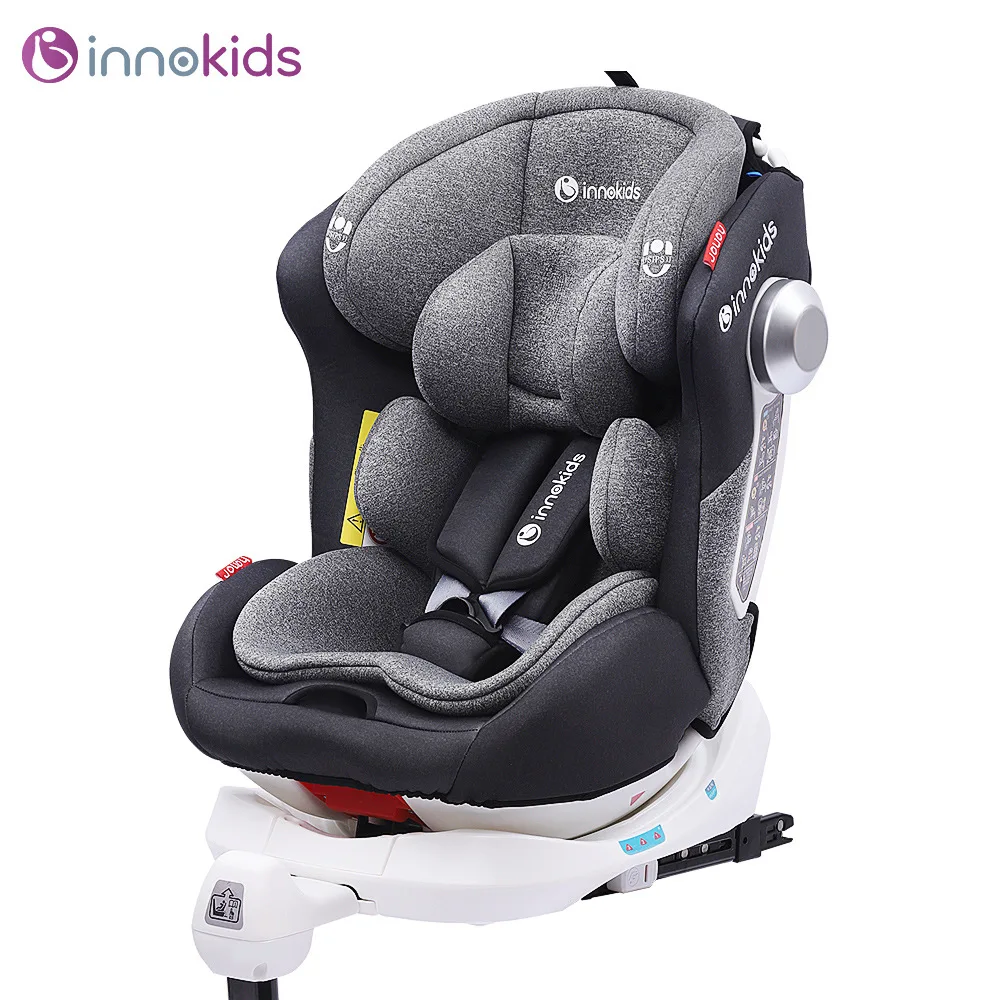 Innokids детское безопасное сиденье с isofix от 0 до 12 лет ребенок 4 недели вращения может сидеть и лежа 360 ° вращение - Цвет: deep gray