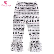 Kaiya Новая Одежда для девочек рюшами Брюки для девочек весна Леггинсы для женщин оптом эксклюзивная одежда Обувь для девочек Обледенение Брюки для девочек рюшами Брюки для девочек Леггинсы для женщин