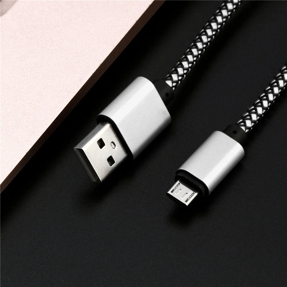 Universal Micro USB Charger Cable Charging Cord Compatible With Android Phone Charge Cables For Samsung For Huawei For Xiaomi