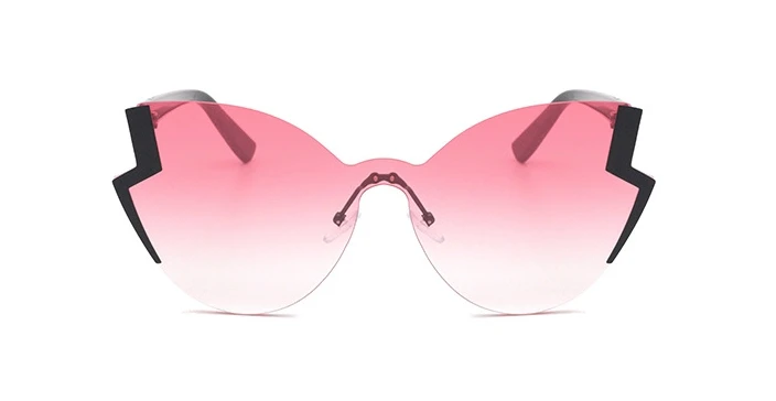 Солнцезащитные очки без оправы с бабочкой для мужчин и женщин модные очки UV400 Винтажные Очки 47946
