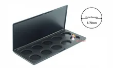 One empty palette without pans Magnetic Empty Eye shadow Palette Interchangeable 10 hole Pan Size