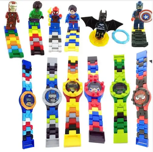 

Joyyifor Super hero DC Avengers Building figures Bricks Original box Children' Watch Compatible Toys for children gift