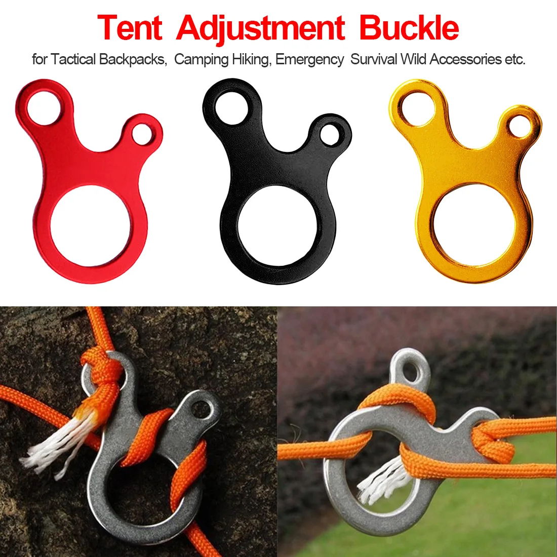 

outdoor Multi tool Tight Tent Quick Fast knot rope cord camp hike bushcraft Survive fastener travel buckle outdoor Tent adjustme