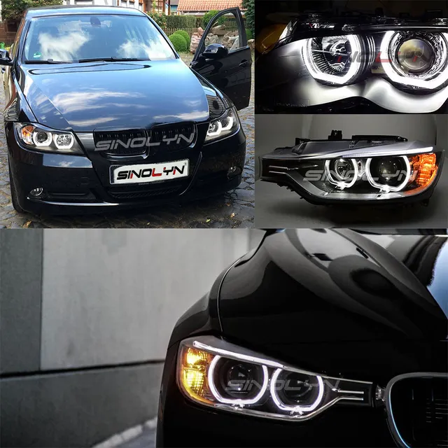 LED Angel Eyes For BMW E92 E90 E60 F30 F31 E82 F10 F13 Car Lights  Accessories Tuning Turn Signal Halo 3D DTM LCI Style Acrylic - AliExpress