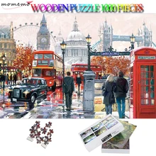 MOMEMO London Impression 1000 шт. взрослые головоломки привлекательный пейзаж 50*75 см 2D головоломки Забавные игрушки для взрослых подростков детей
