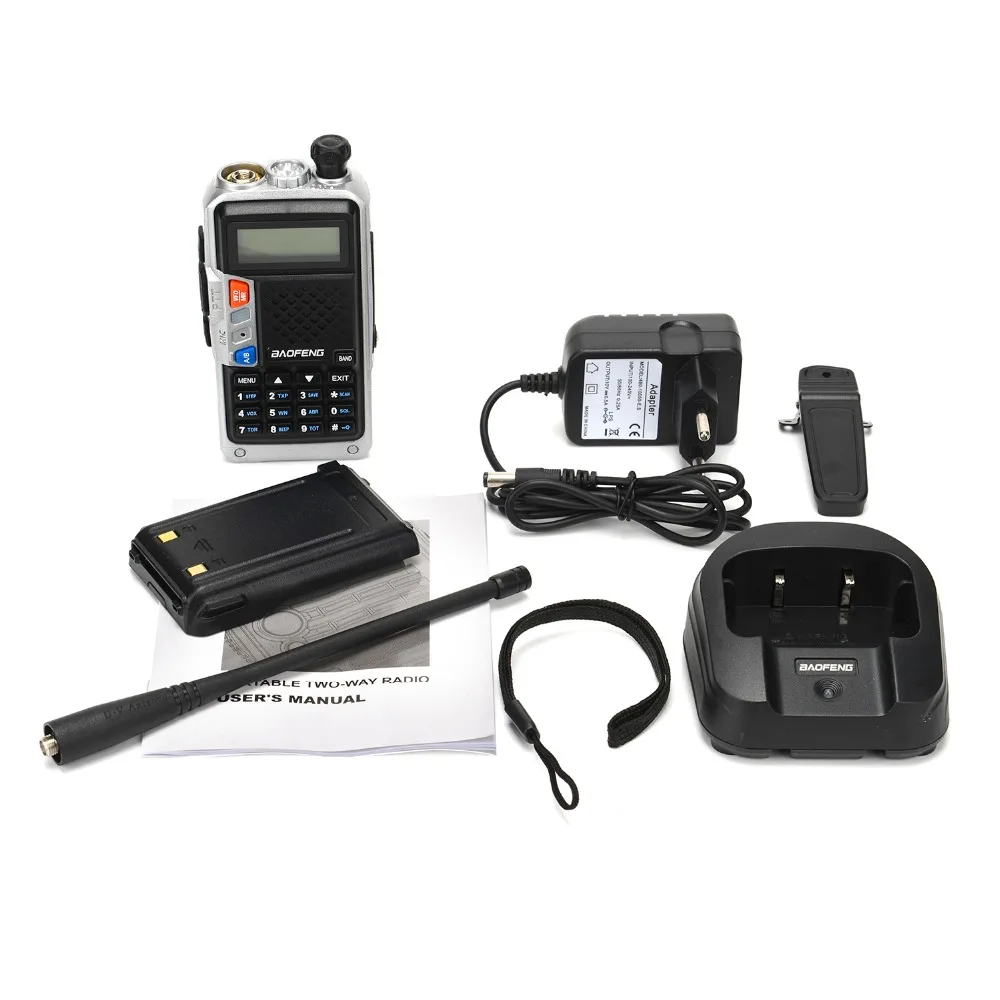 2 упак./лот baofeng 8 Вт UVT2 b3Plus cb радио удобный 10 км мобильный иди и болтай walkie talkie “иди и dual band 136-174/400-520 МГц 3600 мАч батареи 128ch
