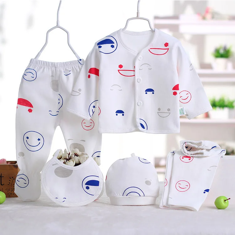 Baby clothing set baby girl Clothes 0-3M Newborn Soft Underwear girls clothing sets cotton baby boy clothes ropa de 5 pcs