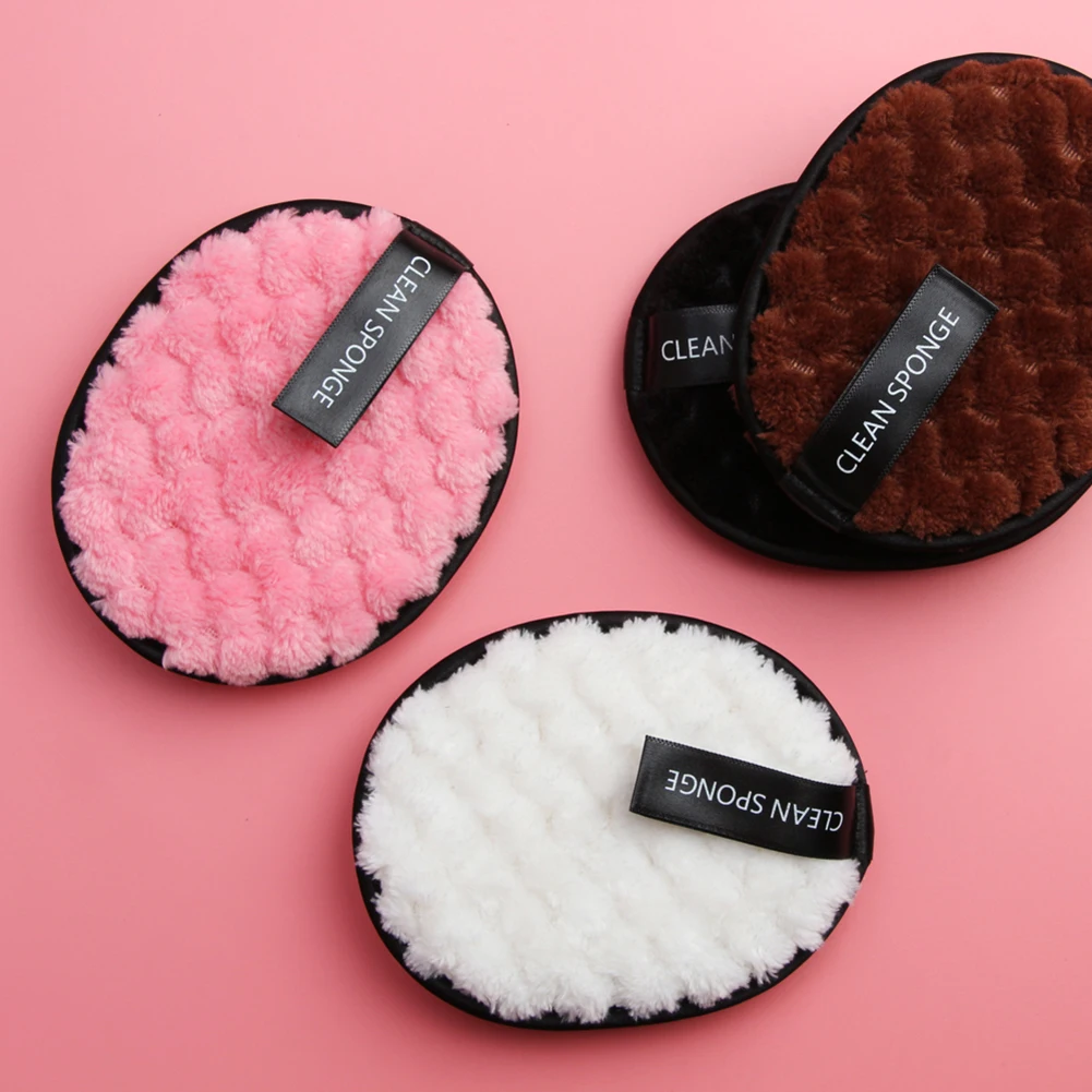 1pc Soft Microfiber Makeup Remover Face Cleaner Washable ...