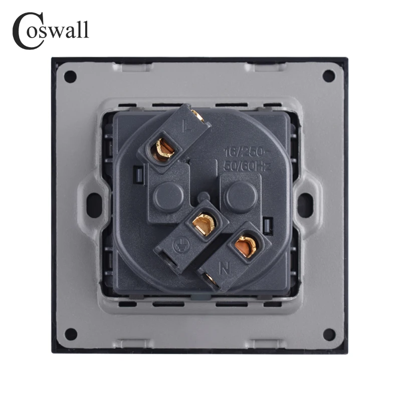 Розетка настенная с заземлением 16 А 86 х86 мм|eu socket plug|plug poweroutlet plug |