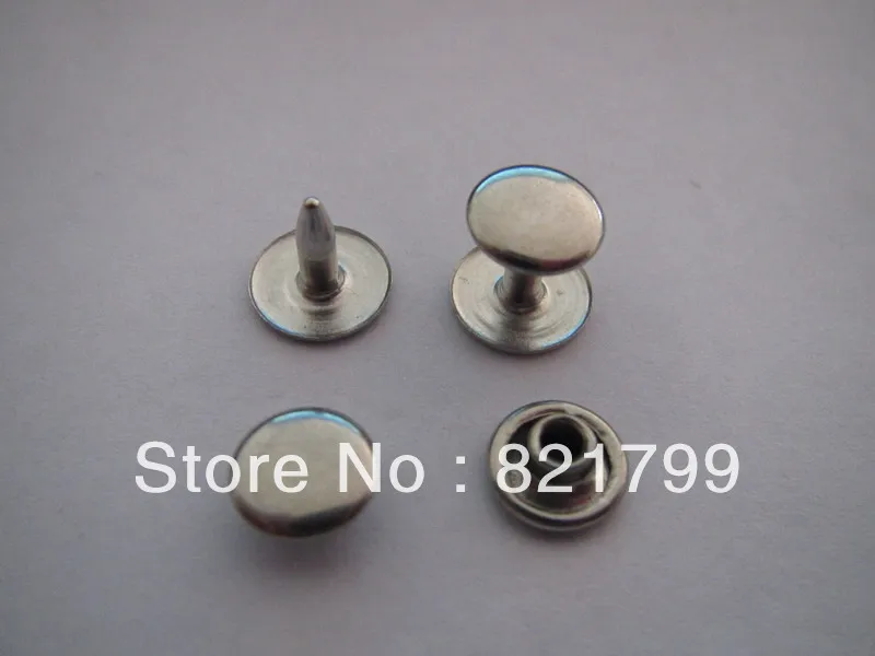 

10mm metal rivets for jeans cloth button brass rivets siver color Single-package surface Rivet