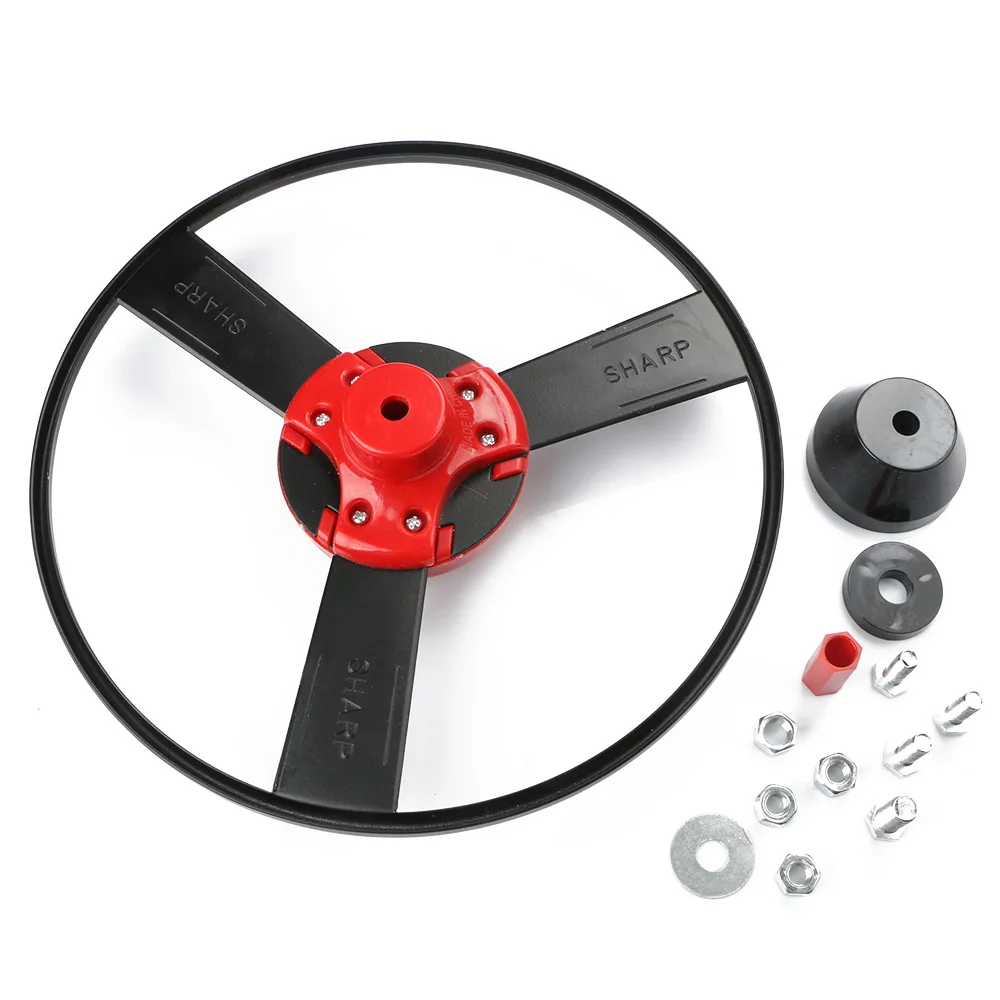 

Trimmer Head Universal Pro Solid Steel No String Gas Cutter Tool With Screw Trim Grass Mowing Edging For Garden
