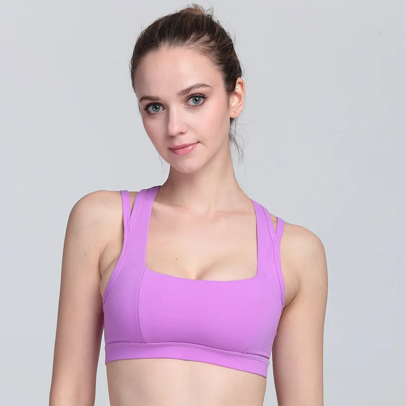 Yoga Suit Sports Bras Back Cross No rims Female Summer Breathable