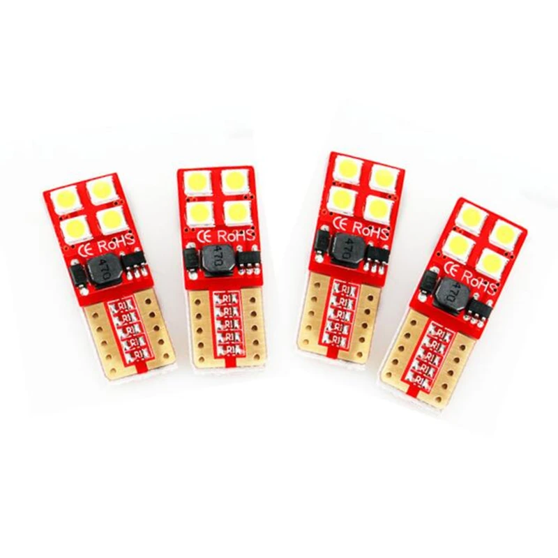 4 шт. 24 в 12 В грузовик T10 LED W5W Автомобиль CANBUS 8 SMD 3030 неполярность Нет ошибки