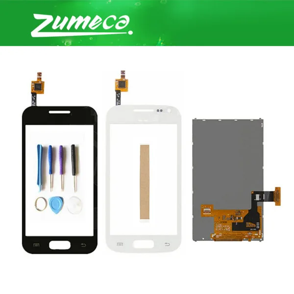 

High Quality For Samsung Galaxy Ace 2 GT-i8160 i8160 LCD Display Screen+Touch Screen Digitizer White Black Color With Tape&Tool