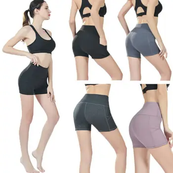 

Women ladies Solid Skinny Slim Cotton Casual Sports Shorts Gym Fitness Jogging Summer Shorts With Pocket