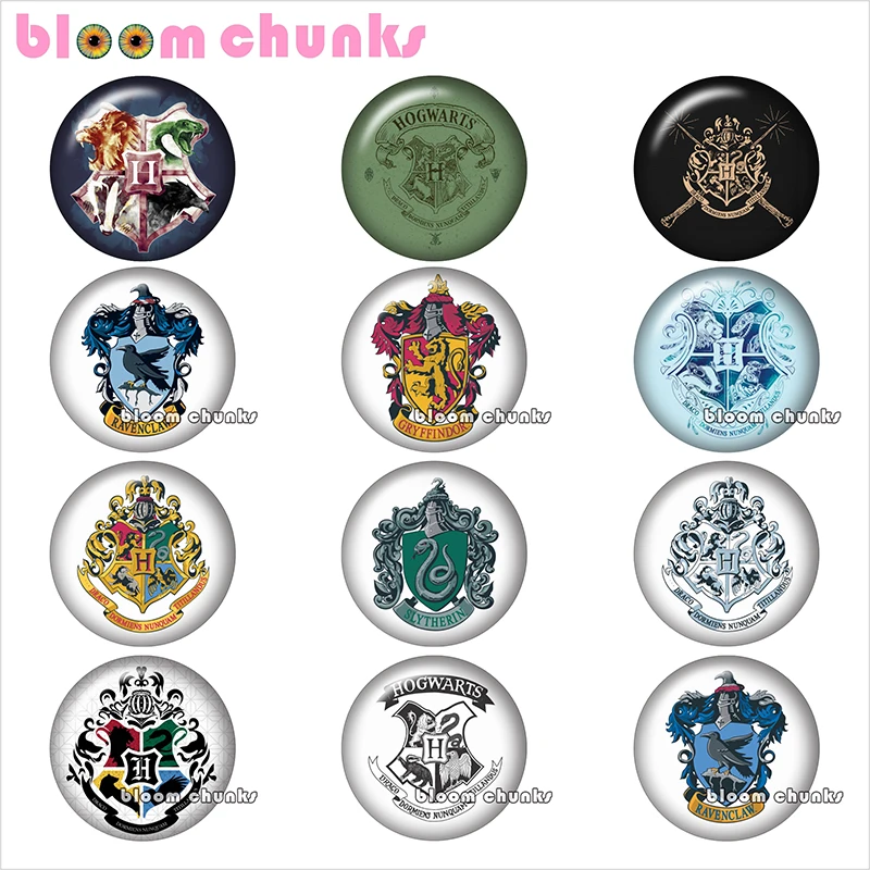 HP magic school круглые фото стеклянные кабошоны для демонстрации с плоской задней