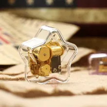 Laxury пятиконечная звезда Music Box прозрачный акрил музыкальная шкатулка Мелодия Elfen лгал и многих других другие песни могут быть выбрать
