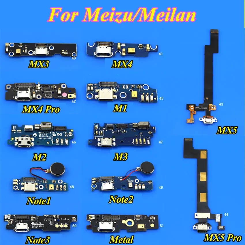 

1Piece New USB Charging Port Dock Connector Board Flex Cable replacement For Meizu Meilan M1 M2 M3 M3s note note2 note3 metal