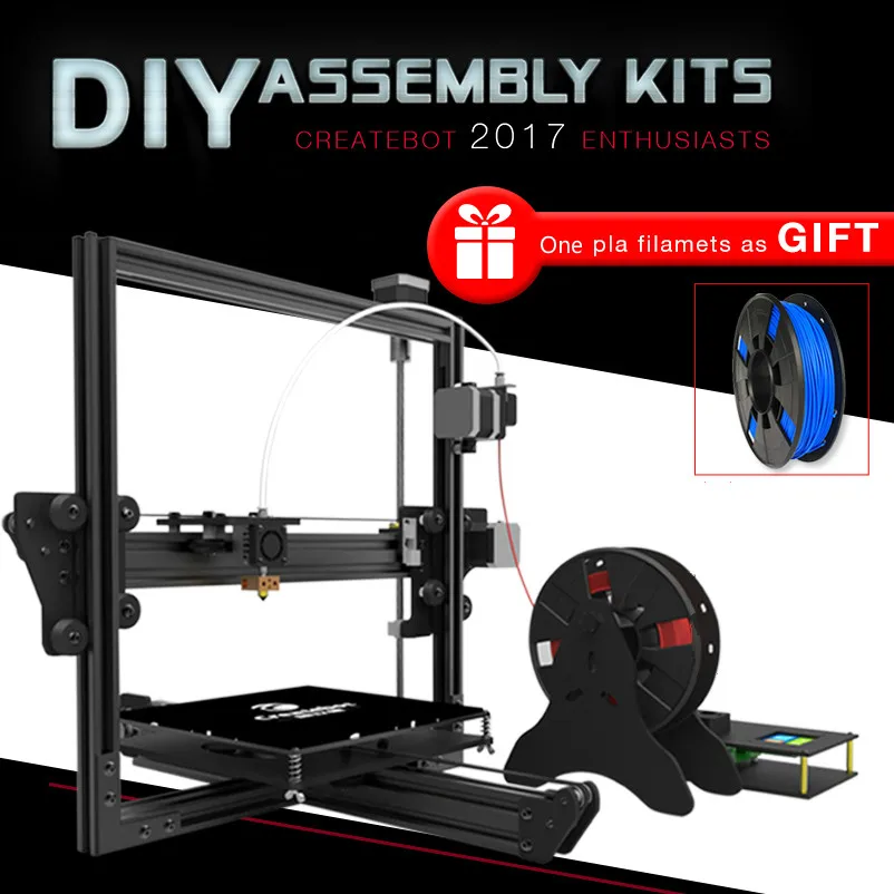Touch screen prusa i3 3d printer kit aluminium shell 3d printer diy 214*202*230mm Print size impressora 3d heat bed diy kit