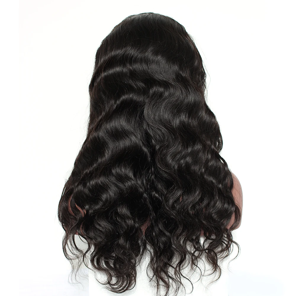 TRANSPARENT Full Lace Wig With Baby Hair Body Wave Glueless Brazilian Human Hair Wigs For Women Black Pre Plucked 130% Remy Wigs