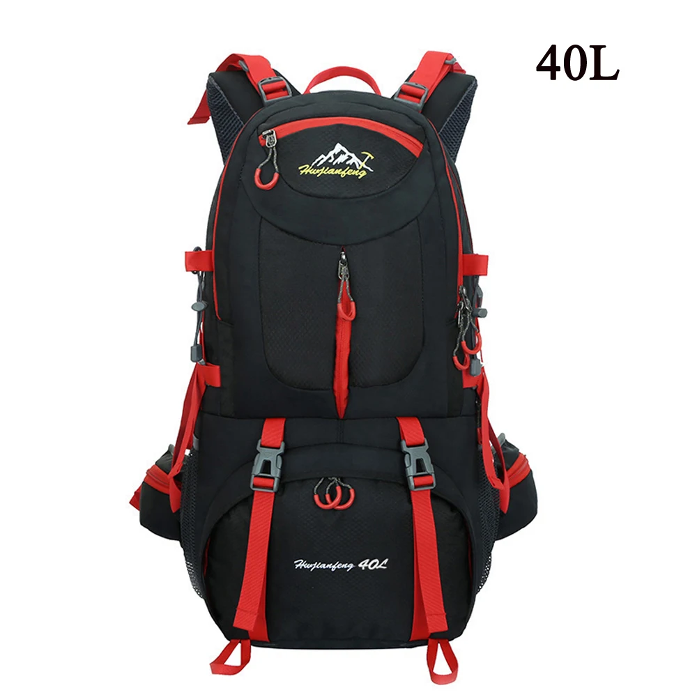 Hiking Backpack 40L/50L/60L Rucksacks Waterproof Backpack Men Outdoor Camping Backpack Gym Bags Travel Bag Women Large Sport Bag - Цвет: Black  40L