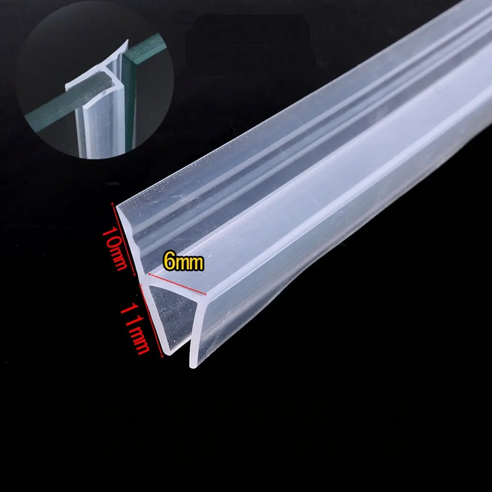 6mm Glass Silicone Seals Strip Shower Stall Door Window Balcony Seals h