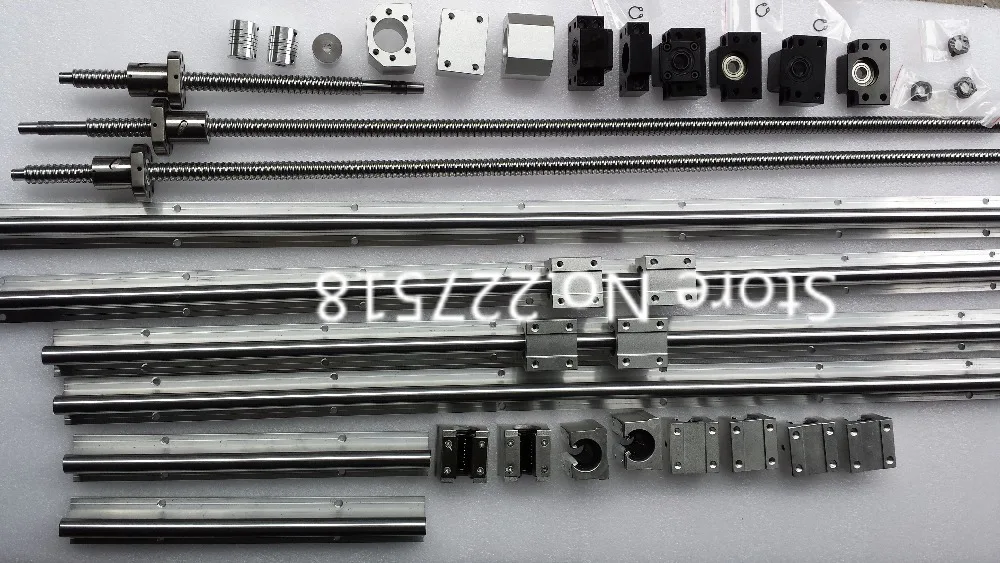 

6 sets linear rail SBR16 L300/1500/1500mm+SFU1605-300/1550/1550/1550mm ball screw+4 BK12/BF12+4 DSG16H nut+4 Coupler for cnc