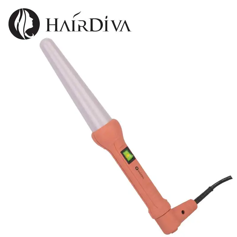 Hairdiva форма конуса бигуди Лучшая цена Щипцы для завивки волос Плойка ceramic tourmaline