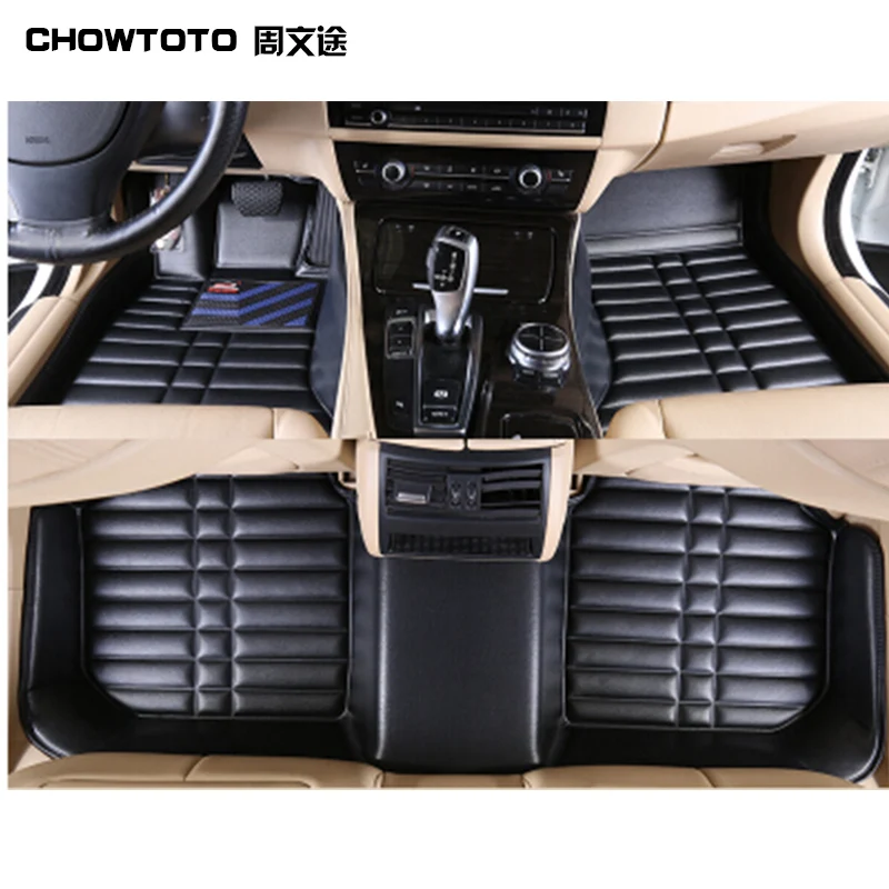 

CHOWTOTO AA Custom Special Floor Mats For Toyota Highlander 5seats Non-slip Leather Carpets For Highlander 5 Seats Foot Mat