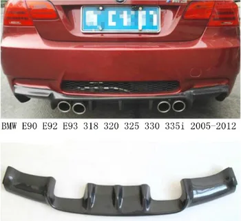 

Car Carbon Fiber Rear Bumper Spoiler Lip, Car Rear Bumper Diffuser Cover For BMW E90 E92 E93 318 320 325 330 335i 2005-2012