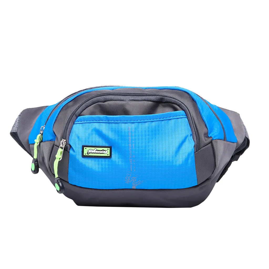 Спортивная поясная сумка, модная, для путешествий, Спортивная, для мужчин и женщин, поясная сумка, для альпинизма, бега, поясная сумка, Heuptas - Цвет: Синий