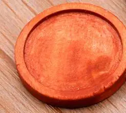 red coffee 5 шт. круглые деревянные подвески, опорные лотки диаметром 25 мм, стеклянная Камея пустая заготовка из кабошона, рамка, настройки для Diy ювелирных аксессуаров - Цвет: red coffee